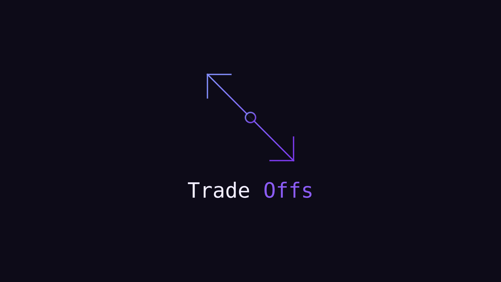 Logo de TradeOffs con dos flechas opuestas y el nombre del canal